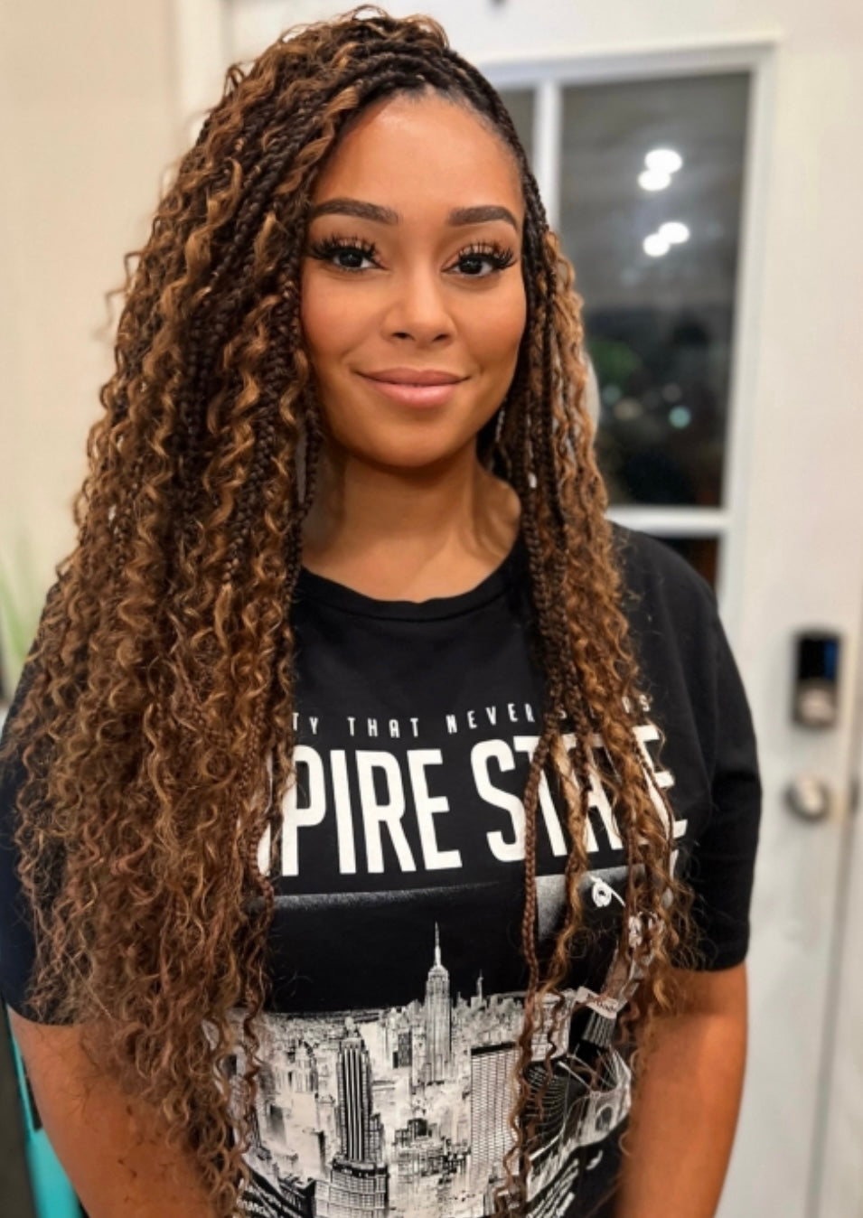 Boho box braids