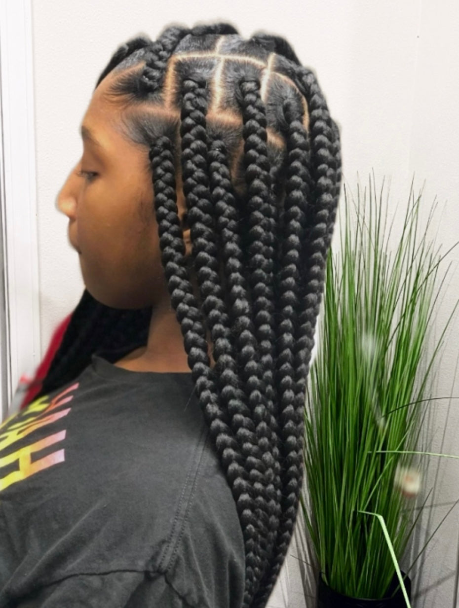 Jumbo box braids