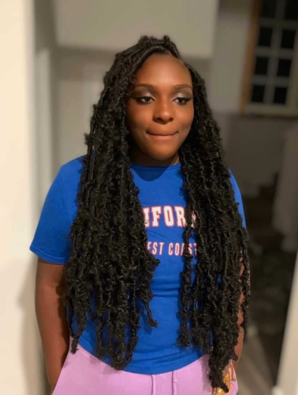 Butterfly Locs waist length