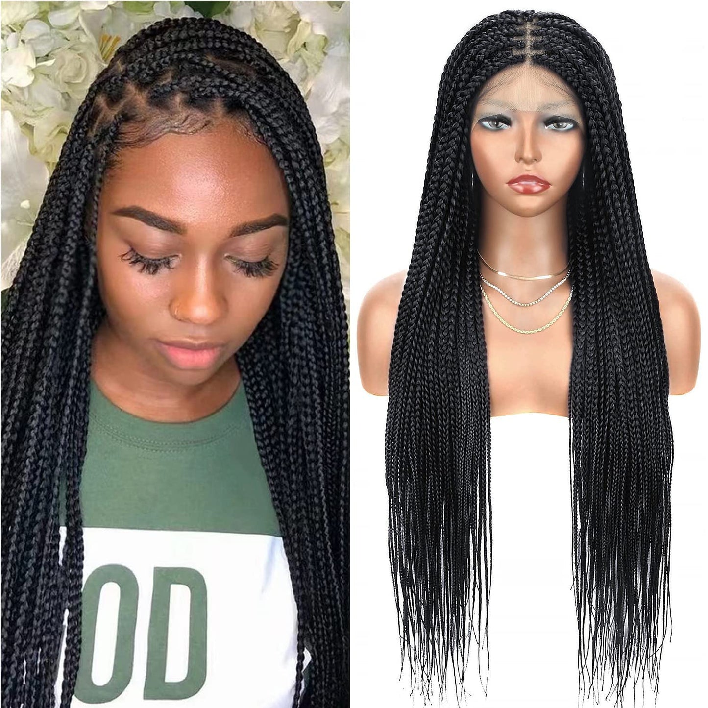 Full lace braid wigs